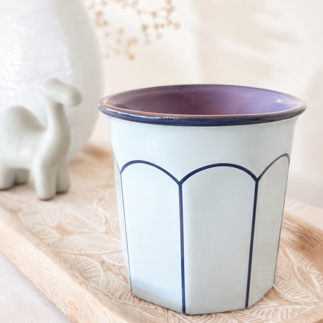 f. Reuse Repurpose - Ceramic Planter Candle