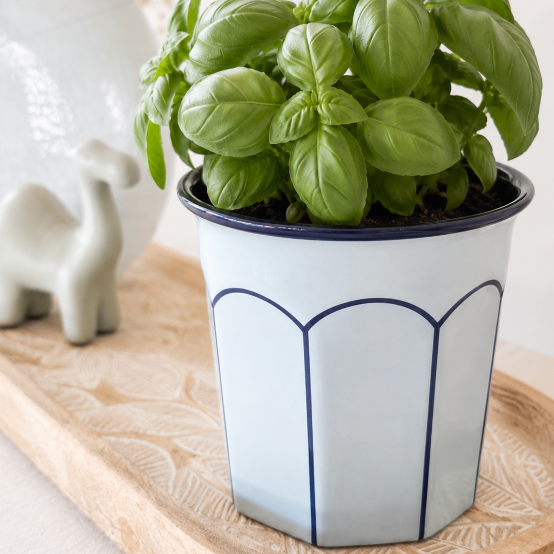 f. Reuse Repurpose - Ceramic Planter Candle