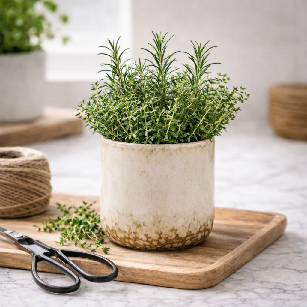 f. Reuse Repurpose - Ceramic Planter Candle